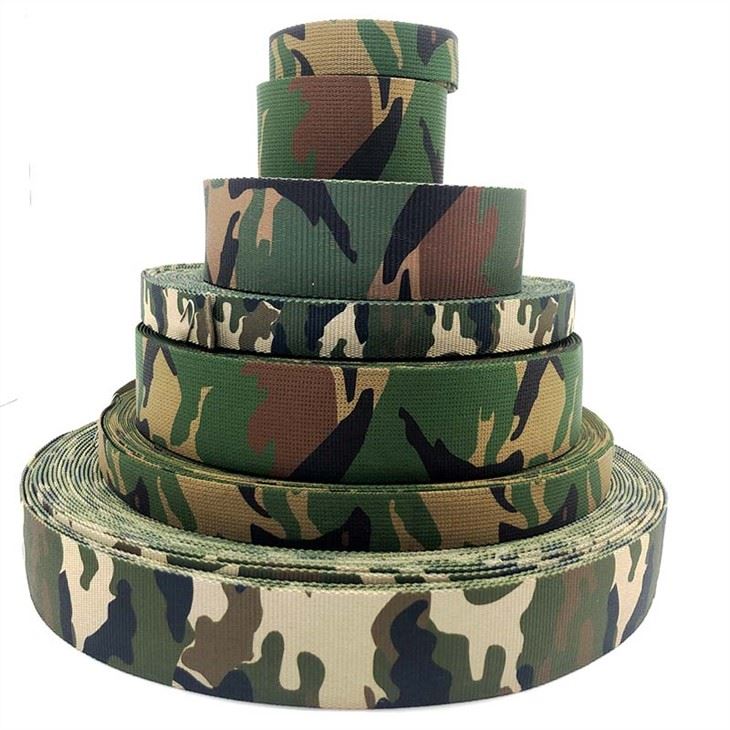 Süblimasyon Baskı Kamuflajı Webbing