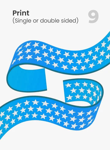 Customized printing on webbing, single or double sided Customized printing on webbing, single or double sided